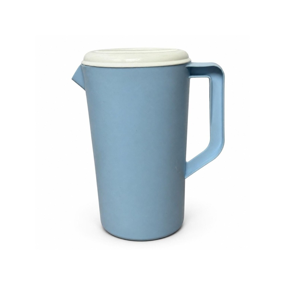 Vintage Rubbermaid 2445 Pitcher 2-1/4 Quart Blue White Strainer Lid 9 Cup